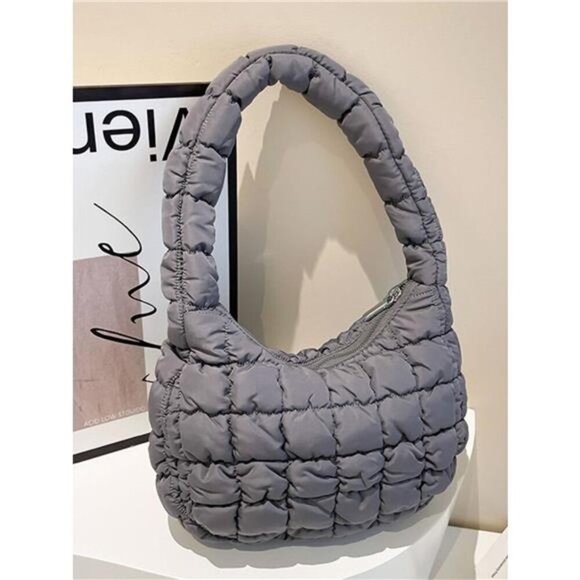 Quilted Ruched Shoulder Bag - Picture 10 of 16